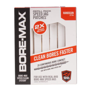 Real Avid - Zestaw przecieraków do broni Bore-Max Speed Jag Patches - 4'' S - .22 - 250 szt. - AVBMPATCH4S-1