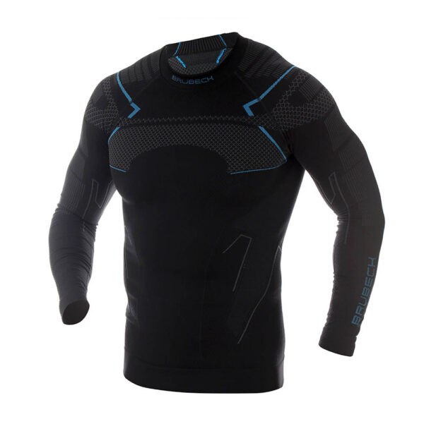 Brubeck - Bluza termoaktywna Thermo - Nilit® Heat - Czarno-Niebieska - LS13040A-1