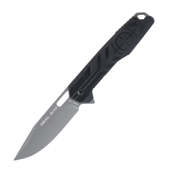 Real Avid - Nóż składany EDC RAV-7 - G10 - Czarny - AVRAV7-1