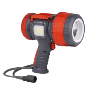 Falcon Eye - Latarka szperacz Strike - 1100 lm - Focus - USB-C - Szary/Czerwony - FSL0013-1