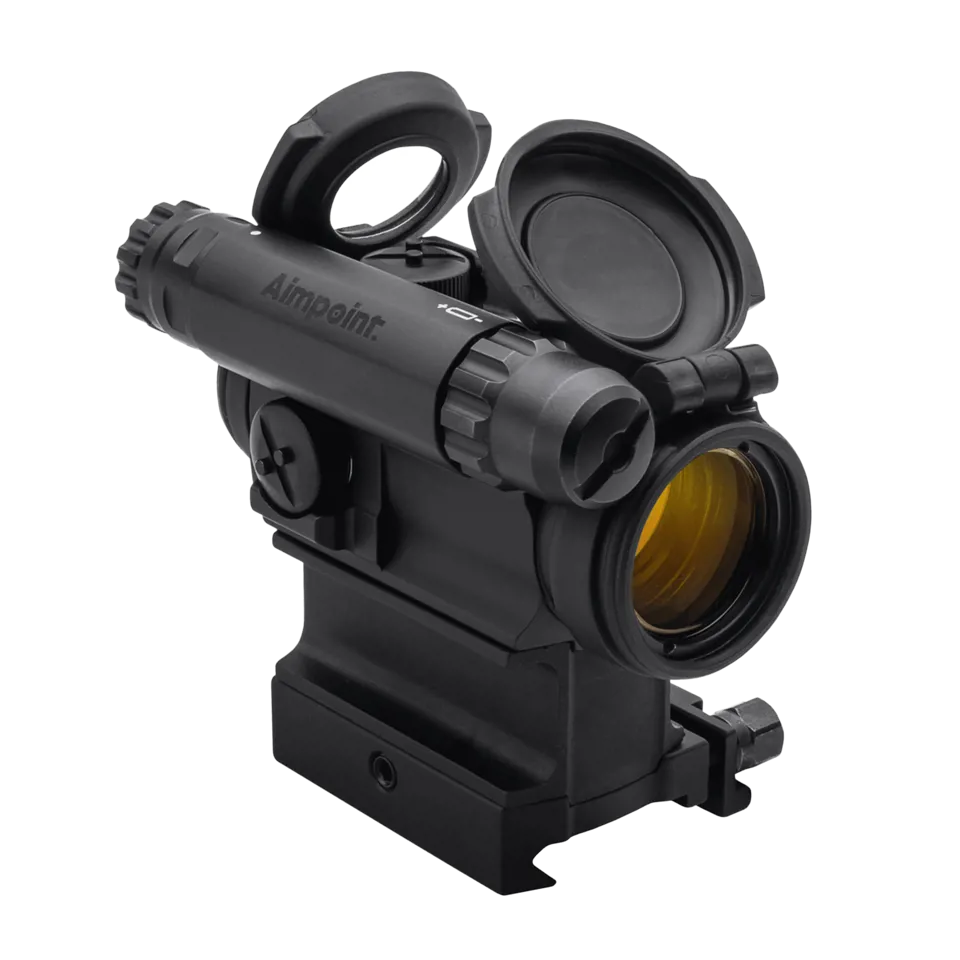 Kolimator Aimpoint® CompM5 2MOA LRP 39mm z montażem – precyzyjny celownik do wymagających zastosowań taktycznych Aimpoint® CompM5 2MOA LRP to zaawansowany kolimator o większej średnicy tubusu 39 mm, stworzony dla użytkowników oczekujących najwyższej precyzji i trwałości. Wyposażony w punkt celowniczy o wielkości 2 MOA oraz specjalistyczny montaż LRP, umożliwia szybkie i precyzyjne ustawienie celownika nawet - LifeGun.pl Kolimator Aimpoint CompM5 2MOA LRP39mm 200386 z montażem 3