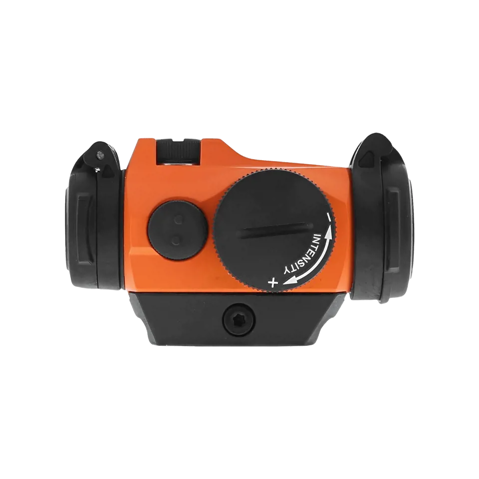 Kolimator Aimpoint® Micro H-2 2MOA Orange Weaver – kompaktowy i niezawodny celownik do szybkiego namierzania Aimpoint® Micro H-2 2MOA Orange to lekki i kompaktowy kolimator o znakomitej precyzji, zaprojektowany dla użytkowników potrzebujących szybkiego i pewnego namierzania celu. Wyposażony w jasny punkt celowniczy 2 MOA w pomarańczowym kolorze oraz standardowe mocowanie Weaver, idealnie sprawdzi się w - LifeGun.pl Kolimator Aimpoint Micro H 2 2MOA Orange Weaver 3