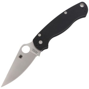 Nóż składany Spyderco Para Military 2 G-10 Black Plain (C81GP2)-1