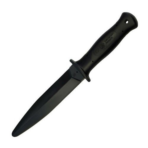 TK-01-H Training Knife Dagger Black Hard, nóż treningowy w kształcie sztyletu Commando, wykonany z utwardzanego plastiku w kolorze czarnym. Idealnie nadaje się do treningów sytuacyjnych, czy nauki obrony przed nożem. Świetny pomocnik trenera! - LifeGun.pl Nóż treningowy ESP TK-01-H Black Training Commando Knife Dagger Hard-1