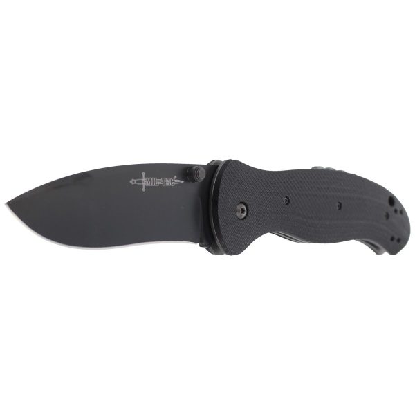 Nóż składany FOX & Mil-Tac by Patrick Nihiser, G10 Black (FX-MTF5)-2