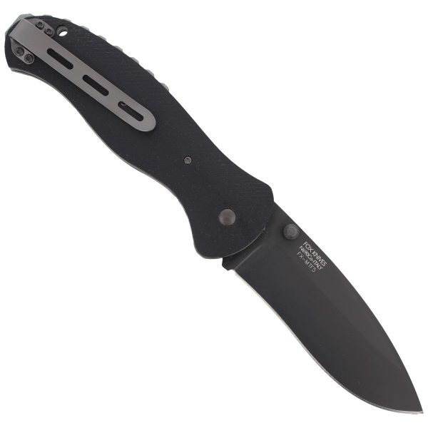 Nóż składany FOX & Mil-Tac by Patrick Nihiser, G10 Black (FX-MTF5)-3