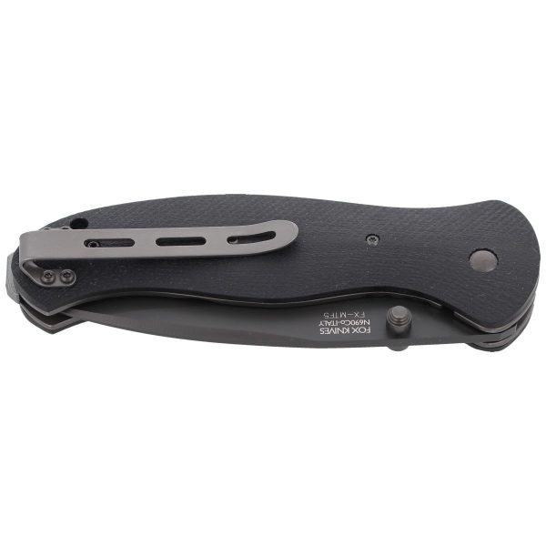 Nóż składany FOX & Mil-Tac by Patrick Nihiser, G10 Black (FX-MTF5)-6