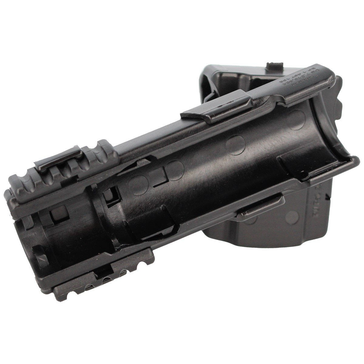 SuperHolder SH-021 profesjonalne obrotowe etui firmy ESP do przenoszenia pałek teleskopowych o długości 16", 18", 21" z rozsuwanym mocowaniem na pas typu UBC-01. Konstrukcja umożliwia obrót uchwytu o pełne 360° oraz blokowanie kabury w 16 pozycjach. - LifeGun.pl Uchwyt obrotowy ESP na pałkę teleskopową 16''-21'' z mocowaniem UBC-01 (SH-021)-4