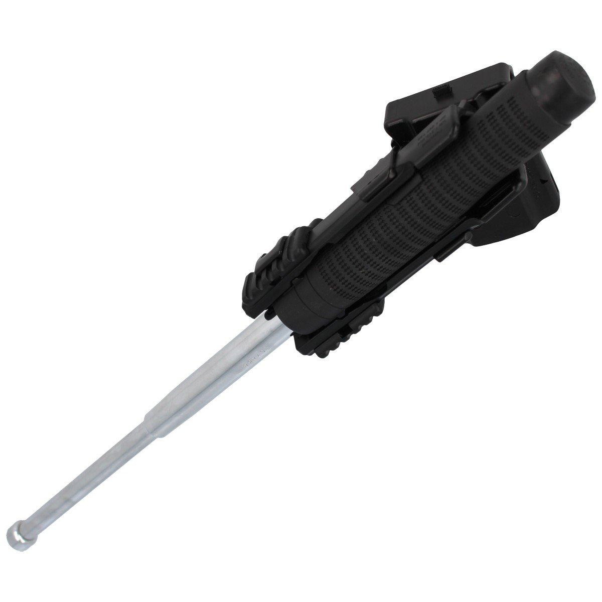 SuperHolder SH-021 profesjonalne obrotowe etui firmy ESP do przenoszenia pałek teleskopowych o długości 16", 18", 21" z rozsuwanym mocowaniem na pas typu UBC-01. Konstrukcja umożliwia obrót uchwytu o pełne 360° oraz blokowanie kabury w 16 pozycjach. - LifeGun.pl Uchwyt obrotowy ESP na pałkę teleskopową 16''-21'' z mocowaniem UBC-01 (SH-021)-5