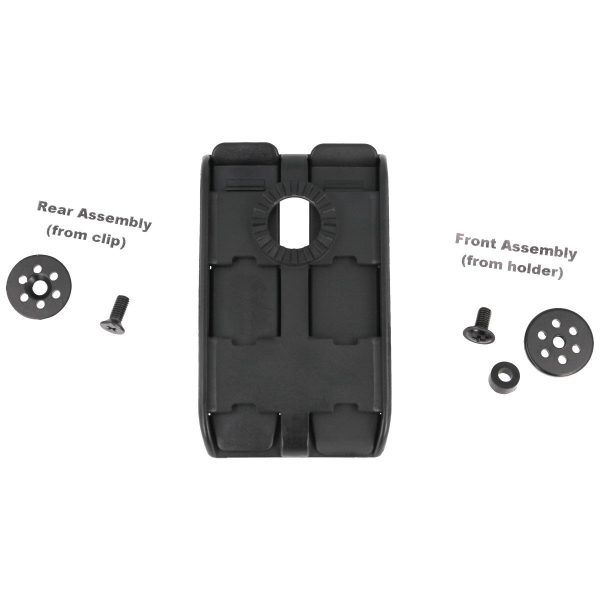 Mocowanie do taśm ESP Roto 360° Double-row MOLLE Clip, wsuwane (UBC-04-2 BK)-3