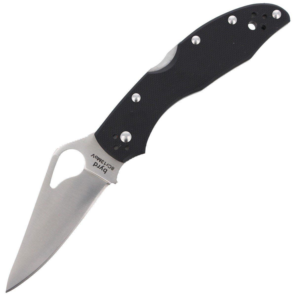Byrd Meadowlark 2 G-10 Black, Plain zainspirowany kultowym nożem Delica folder Spyderco w doskonałej cenie!. Ostrze gładkie ze stali nierdzewnej 8Cr13MoV wyprowadzono szlifem pełnym płaskim. Okładziny rękojeści z G10. Blokada Back-Lock. Metalowy klips. - LifeGun.pl Nóż Spyderco Byrd Meadowlark 2 G-10 Black, Plain (BY04GP2)-1