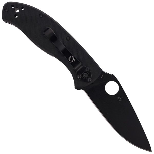 Nóż składany Spyderco Tenacious Black G10, Black 8Cr13MoV by Eric Glesser (C122GBBKP)-6