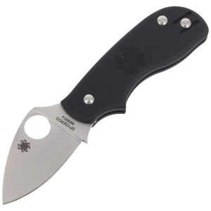 Nóż Spyderco Squeak Lightweight Black Plain (C154PBK)-1