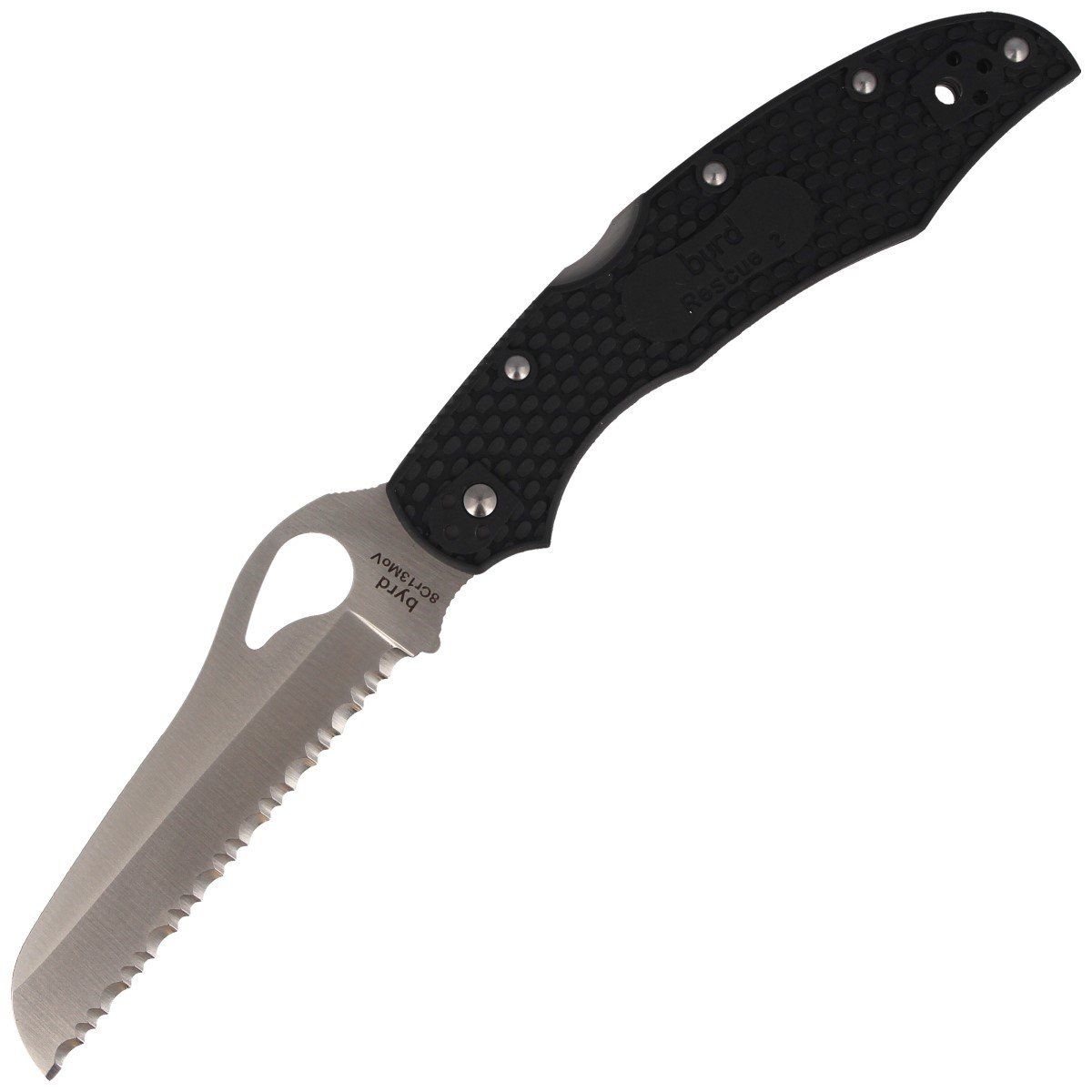 Nóż Spyderco Byrd Cara Cara Rescue 2 FRN Black, Spyder (BY17SBK2)-1