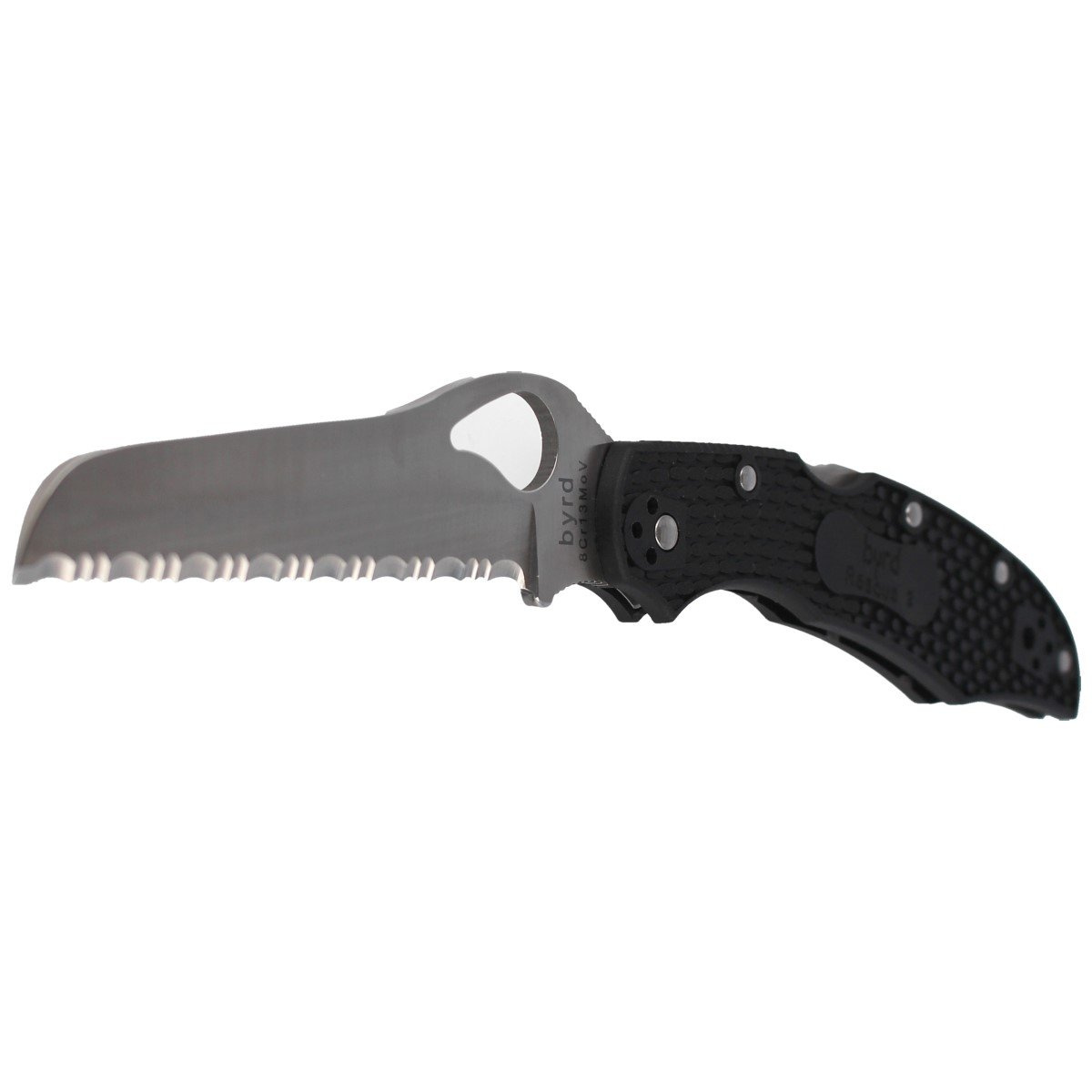 Nóż Spyderco Byrd Cara Cara Rescue 2 FRN Black, Spyder (BY17SBK2)-2