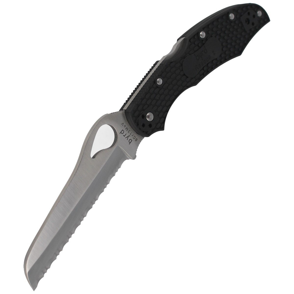 Nóż Spyderco Byrd Cara Cara Rescue 2 FRN Black, Spyder (BY17SBK2)-5