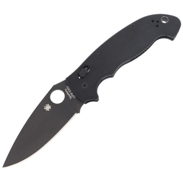 Nóż składany Spyderco Manix 2 XL Black G10, Black DLC CPM S30V by Eric Glesser (C95GPBBK2)-1