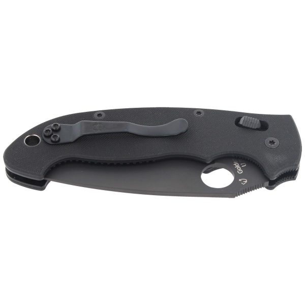 Nóż składany Spyderco Manix 2 XL Black G10, Black DLC CPM S30V by Eric Glesser (C95GPBBK2)-6