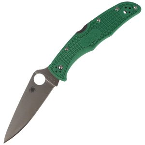 Nóż Spyderco Endura 4 FRN Green Flat Ground Plain (C10FPGR)-1
