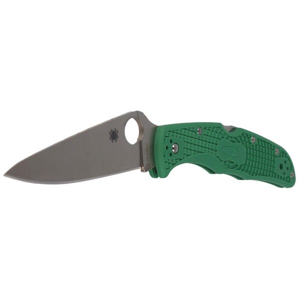 Nóż Spyderco Endura 4 FRN Green Flat Ground Plain (C10FPGR)-2