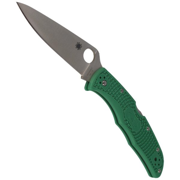 Nóż Spyderco Endura 4 FRN Green Flat Ground Plain (C10FPGR)-4