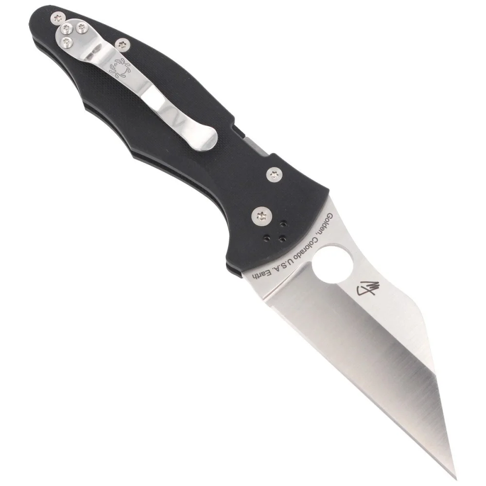 Nóż składany Spyderco Yojimbo 2 Black G10, Satin CPM S30V by Michael Janich (C85GP2)