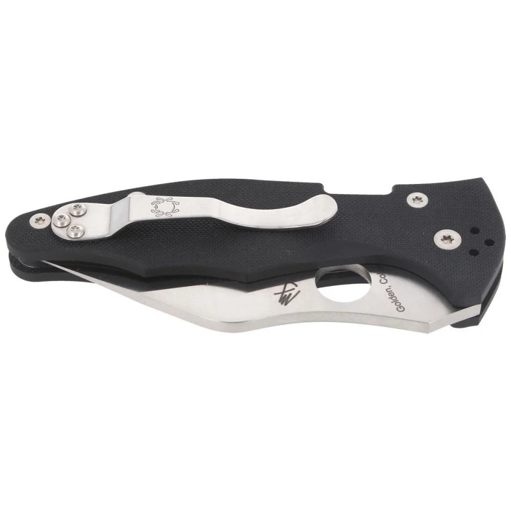 Nóż składany Spyderco Yojimbo 2 Black G10, Satin CPM S30V by Michael Janich (C85GP2)