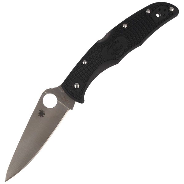 Nóż Spyderco Endura 4 FRN Black Flat Ground Plain (C10FPBK)-1