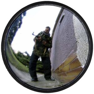 Lusterko taktyczne ESP Ø 92mm do pałki teleskopowej, etui (BMO-03 / BMH-03)-2