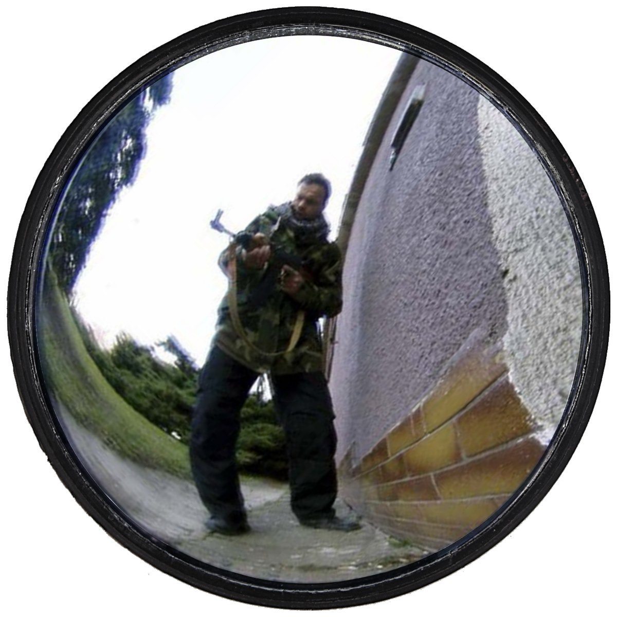 Panoramiczne taktyczne lusterko ESP Ø 92 mm z nietłukącego polimeru do pałek teleskopowych ze stalową końcówką. Umożliwia inspekcję miejsc trudno dostępnych. W zestawie nylonowy pokrowiec z mocowaniem Metallic Clip na pas lub taśmy MOLLE... - LifeGun.pl Lusterko taktyczne ESP Ø 92mm do pałki teleskopowej, etui (BMO-03 / BMH-03)-2