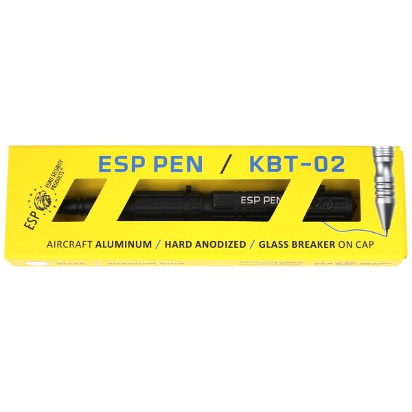 Długopis taktyczny ESP Black (KBT-02-B)-3