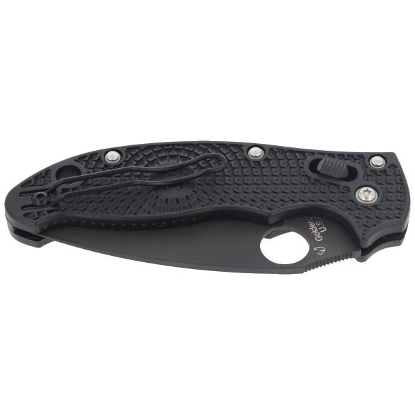 Nóż Spyderco Manix 2 Lightweight Black Blade Plain (C101PBBK2)-6
