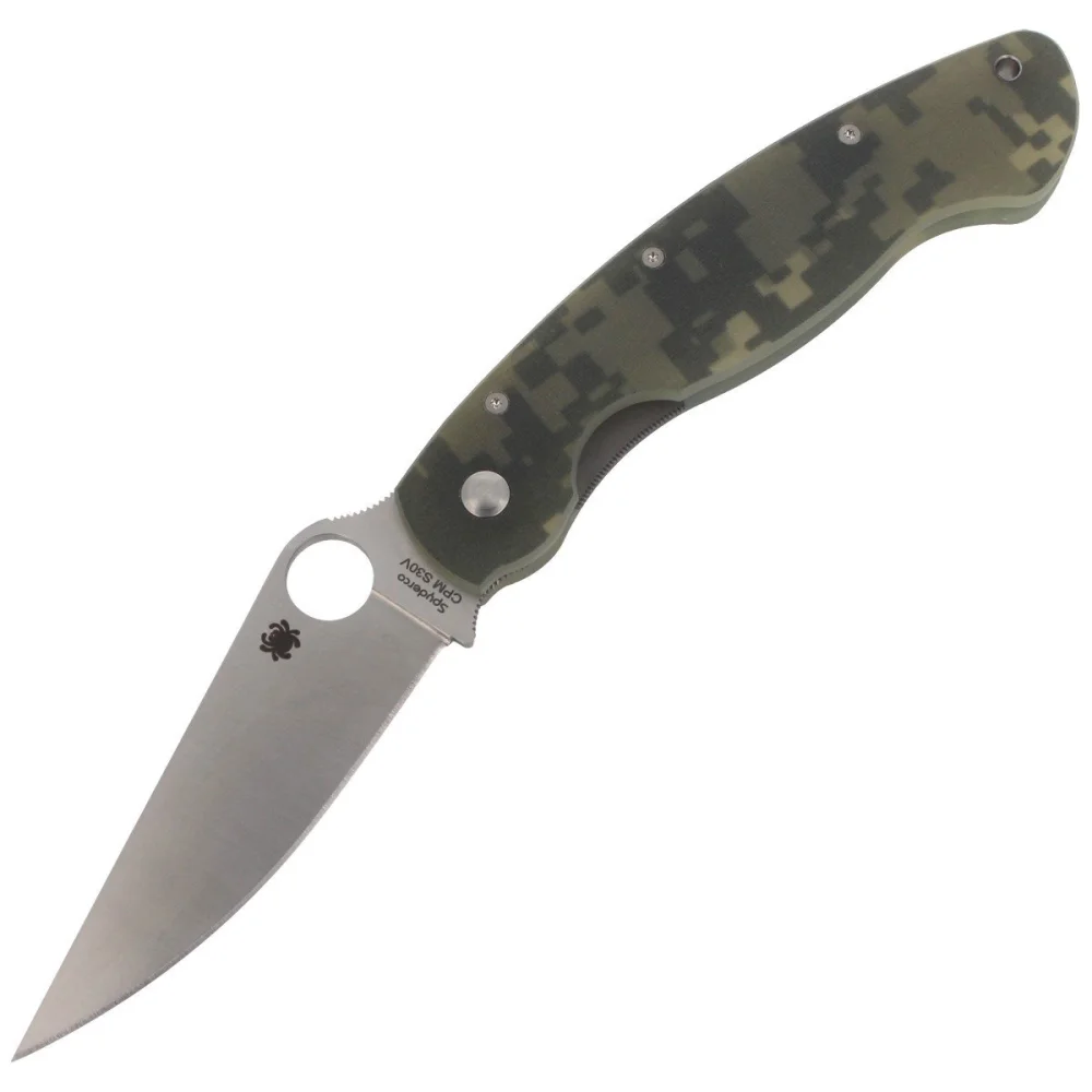 Nóż składany Spyderco Military G-10 Camo Plain (C36GPCMO) 1 Nóż składany Spyderco Military G-10 Camo Plain (C36GPCMO)