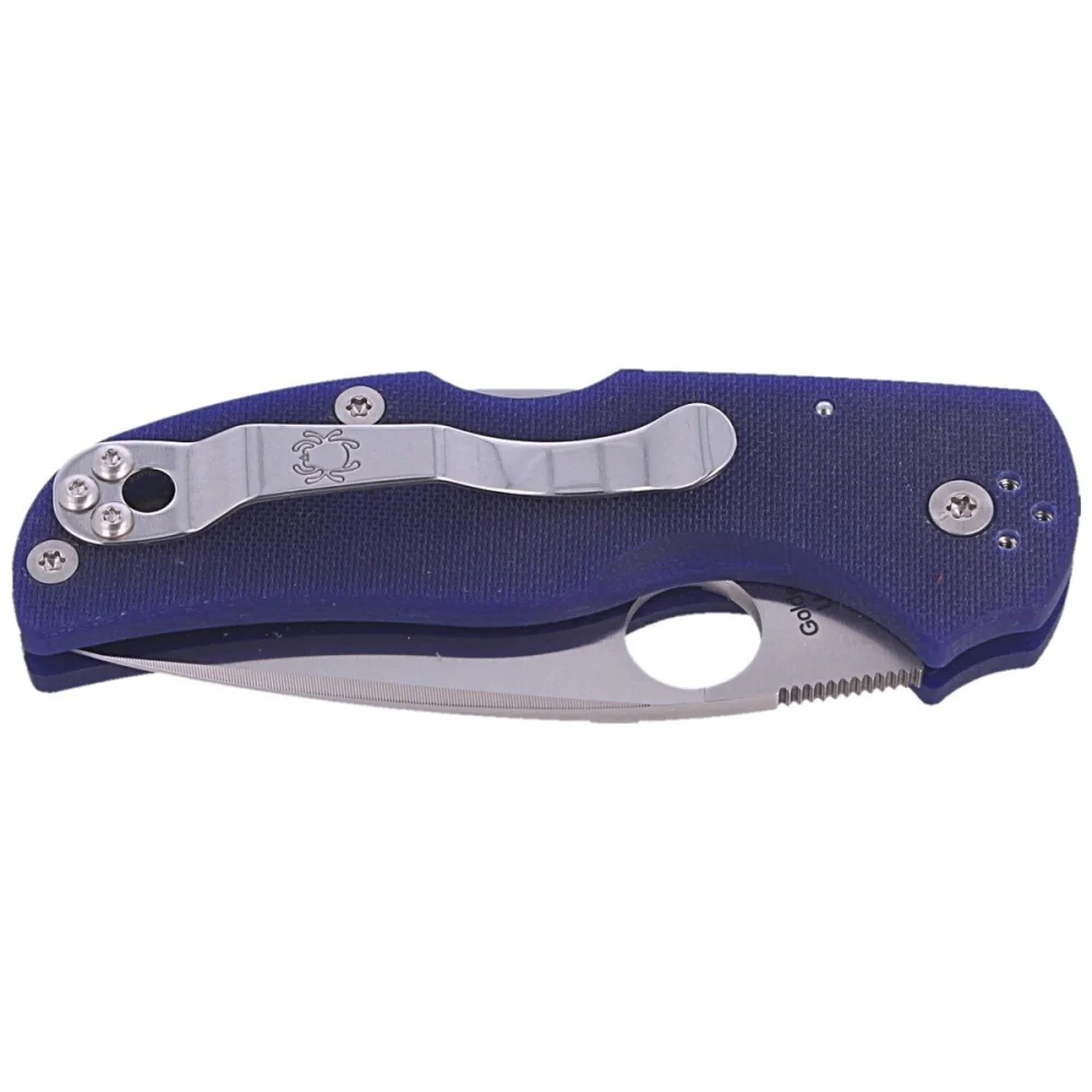 Nóż składany Spyderco Native 5 Dark Blue G10, Satin CPM S110V by Sal, Eric Glesser (C41GPDBL5) 7 Nóż składany Spyderco Native 5 Dark Blue G10, Satin CPM S110V by Sal, Eric Glesser (C41GPDBL5)