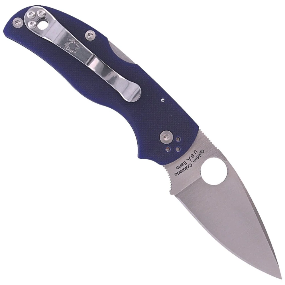 Nóż składany Spyderco Native 5 Dark Blue G10, Satin CPM S110V by Sal, Eric Glesser (C41GPDBL5) 3 Nóż składany Spyderco Native 5 Dark Blue G10, Satin CPM S110V by Sal, Eric Glesser (C41GPDBL5)
