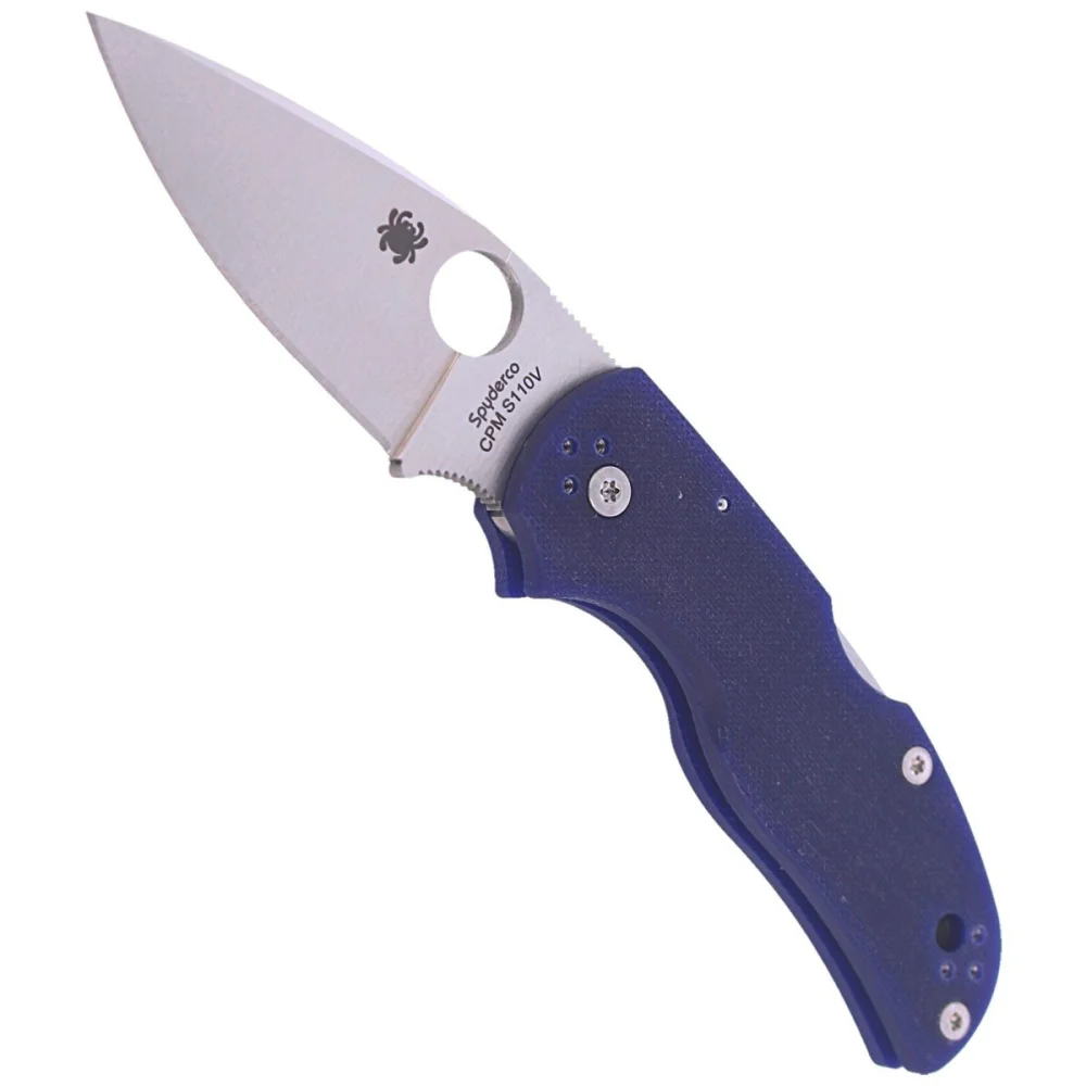 Nóż składany Spyderco Native 5 Dark Blue G10, Satin CPM S110V by Sal, Eric Glesser (C41GPDBL5) 4 Nóż składany Spyderco Native 5 Dark Blue G10, Satin CPM S110V by Sal, Eric Glesser (C41GPDBL5)