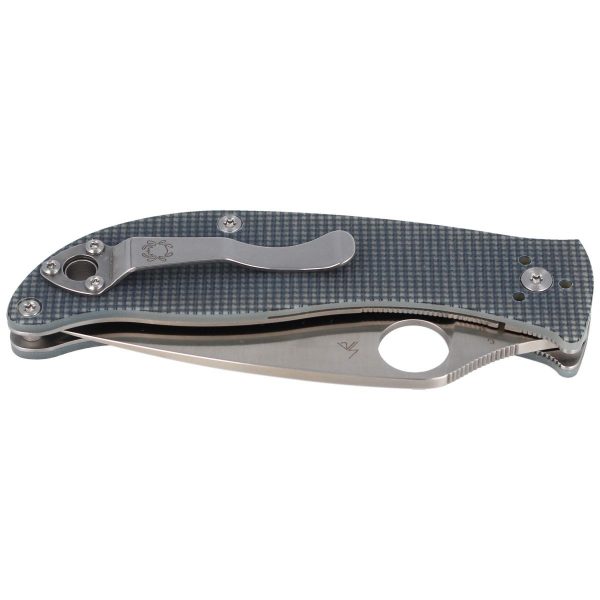Nóż Spyderco Polestar G-10 Grey / BD1 Plain (C220GPGY)-4