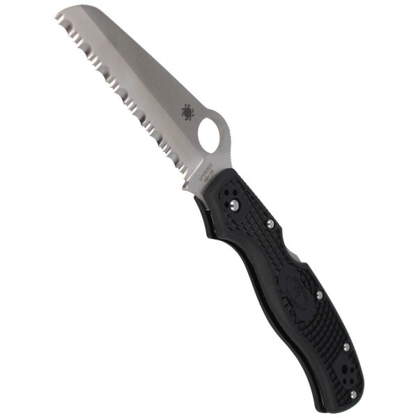 Nóż Spyderco Rescue 3 FRN Black Spyder (C14SBK3)-4