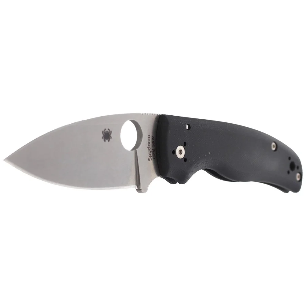 Nóż składany Spyderco Shaman Black G10, Stonewashed CPM S30V by Sal Glesser (C229GP)