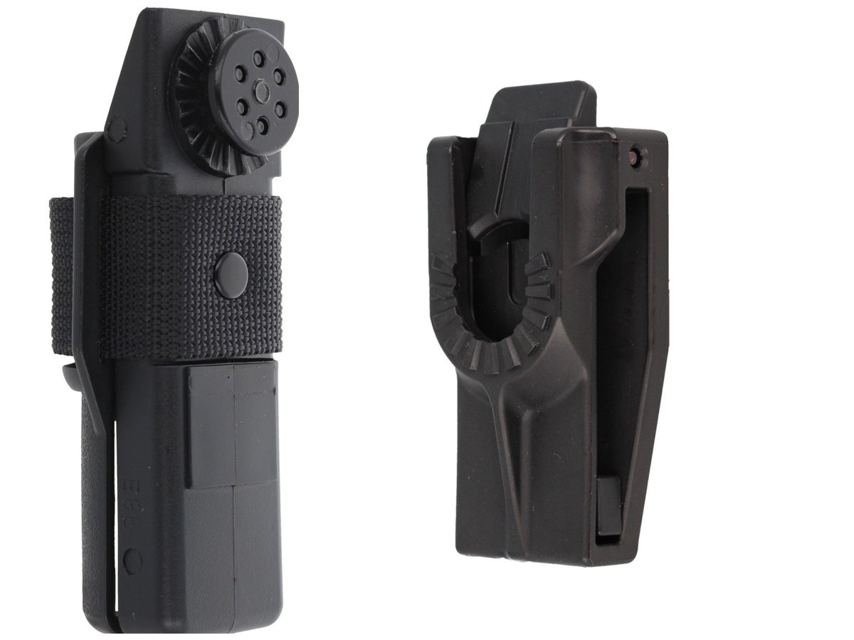 EXB-21H BLK BH-54 hartowana 21" pałka teleskopowa ESP Friction Loc. W zestawie profesjonalny wypinany obrotowy uchwyt BH-54 wyposażony w mocowanie UBC-5 (Quick Change System). Najpopularniejszy model batona będący na wyposażeniu polskich służb mundurowych - LifeGun.pl Pałka teleskopowa hartowana ESP 21'' (ExB-21H-BK BH-54)-2