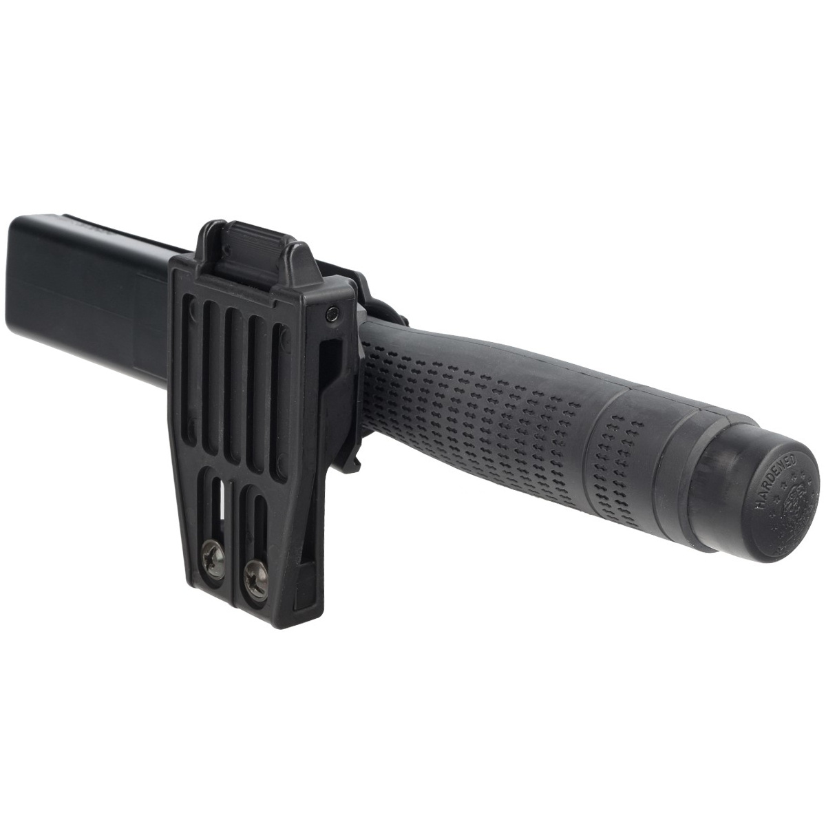 EXB-26HE-BK BH-55 Ergonomic 26" hartowana pałka teleskopowa ESP Friction Loc. Profesjonalny wypinany obrotowy uchwyt BH-55 z mocowaniem UBC-5 (Quick Change System). Najdłuższy z modeli o największym zasięgu oraz największej skuteczności uderzeń... - LifeGun.pl Pałka teleskopowa hartowana ESP Ergonomic 26'' (ExB-26HE-BK BH-55)-4