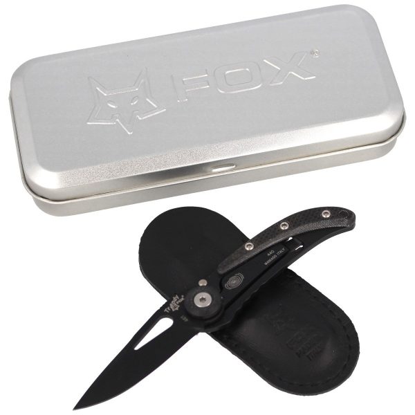 Nóż składany Fox Trendy Black G10, Black PVD 440C by Moris Baroni (461G10)-3