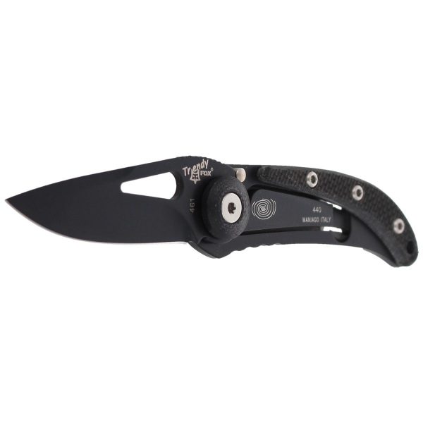 Nóż składany Fox Trendy Black G10, Black PVD 440C by Moris Baroni (461G10)-2