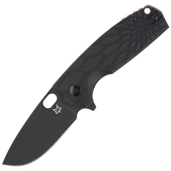 Nóż składany Fox Core Black FRN, Cerakote Black N690 by Jesper Voxnaes (FX-604 B)-1
