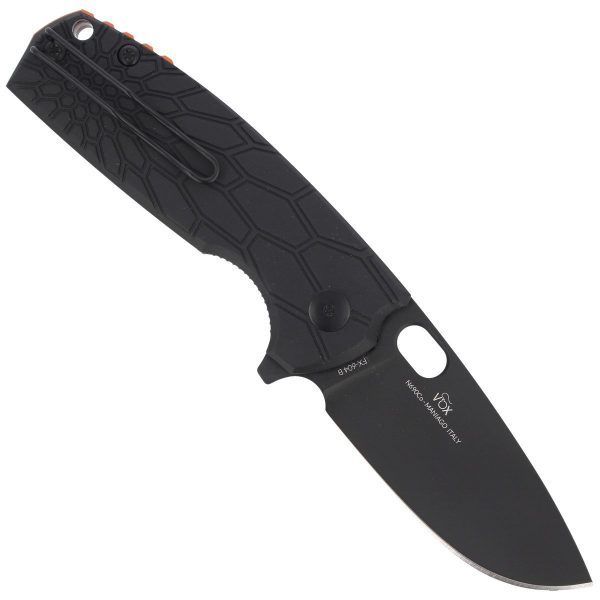 Nóż składany Fox Core Black FRN, Cerakote Black N690 by Jesper Voxnaes (FX-604 B)-3