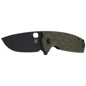 Nóż składany Fox Core OD Green FRN, Cerakote Black N690 by Jesper Voxnaes (FX-604 OD)-2