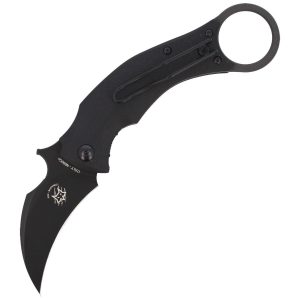 Nóż składany FOX Karambit Black Bird by Bastinelli G10 Black, Black Idroglider (FX-591)-1