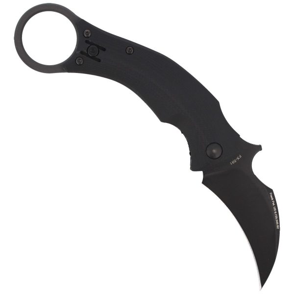 Nóż składany FOX Karambit Black Bird by Bastinelli G10 Black, Black Idroglider (FX-591)-3
