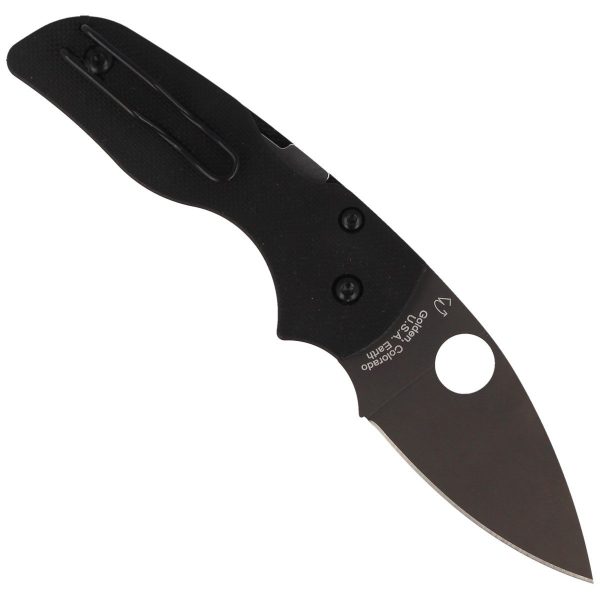 Nóż Spyderco Lil' Native G-10 Black/Black Blade Plain (C230GPBBK)-3