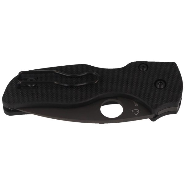 Nóż Spyderco Lil' Native G-10 Black/Black Blade Plain (C230GPBBK)-6